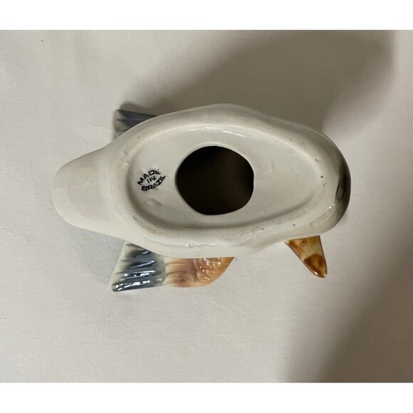 Vintage Duck Figurine Lodge Cabin Man Cave Decor Brazil Ceramic 1970s Retro - Picture 6 of 7